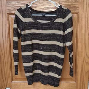 Brown striped sweater